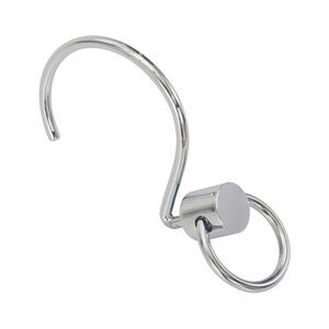 Jonathan Adler Set Of 12 Round Door Knocker Shower Hook, Silver